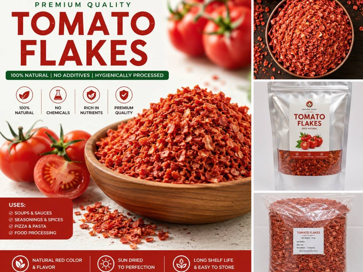 निर्जलित भाजीपाला Tomato Flakes