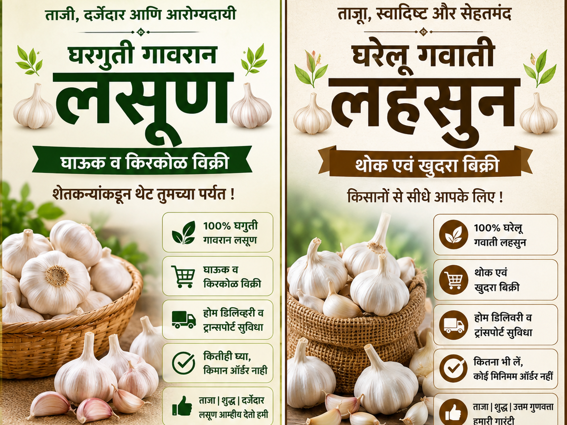 White Garlic विक्रीसाठी, नाशिक, महाराष्ट्र