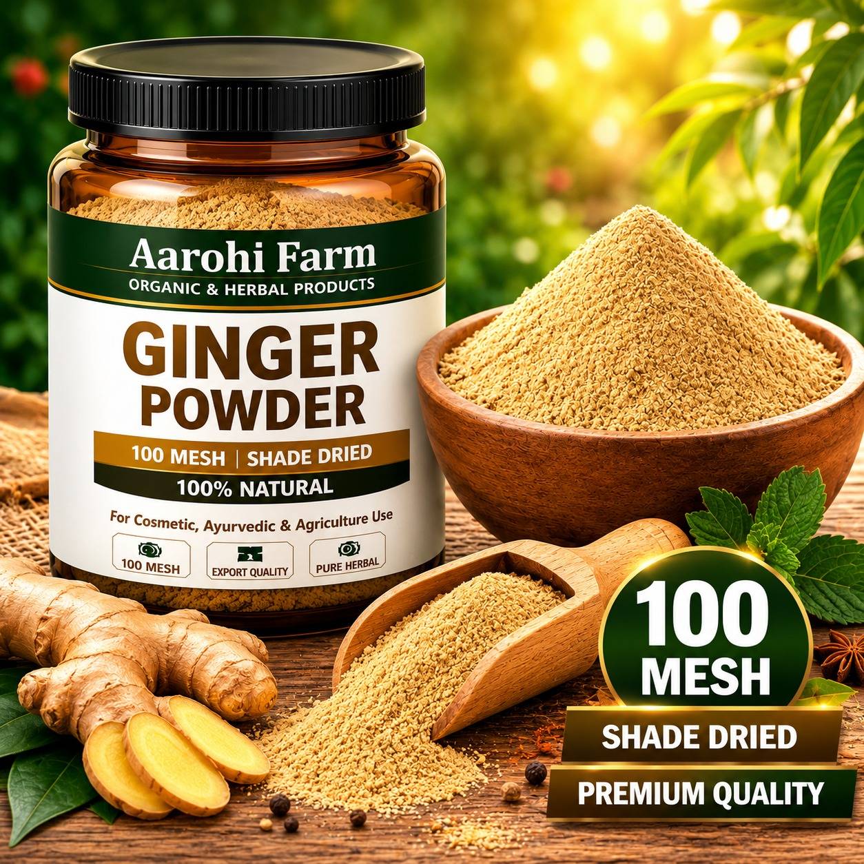 निर्जलित भाजीपाला Ginger Powder